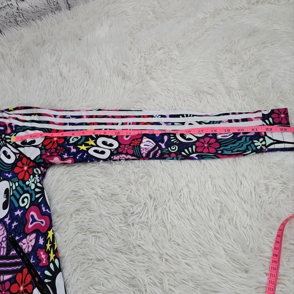 Adidas X Hattie Stewart Superstar Track Jacket Eyes Doodle Colorful Full Zip XS - Picture 10 of 12